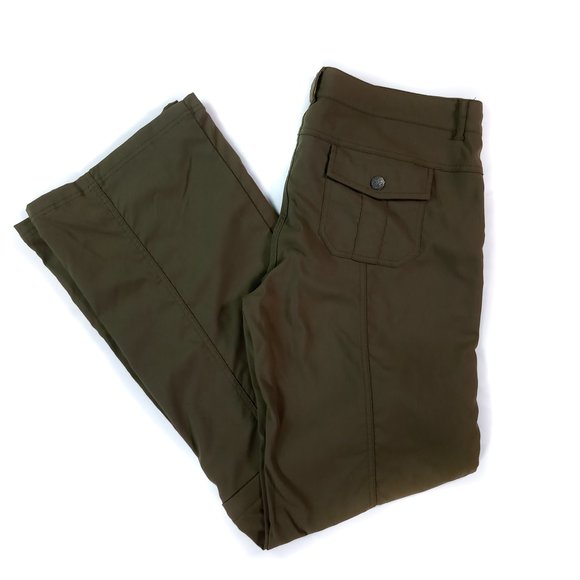 Prana Drab Green Convertible Pants size 14 - Picture 3 of 7
